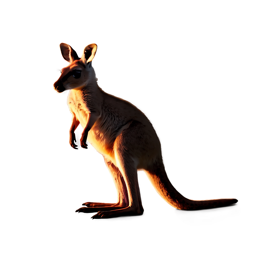 Kangaroo Jumping Silhouette Png Hgn83