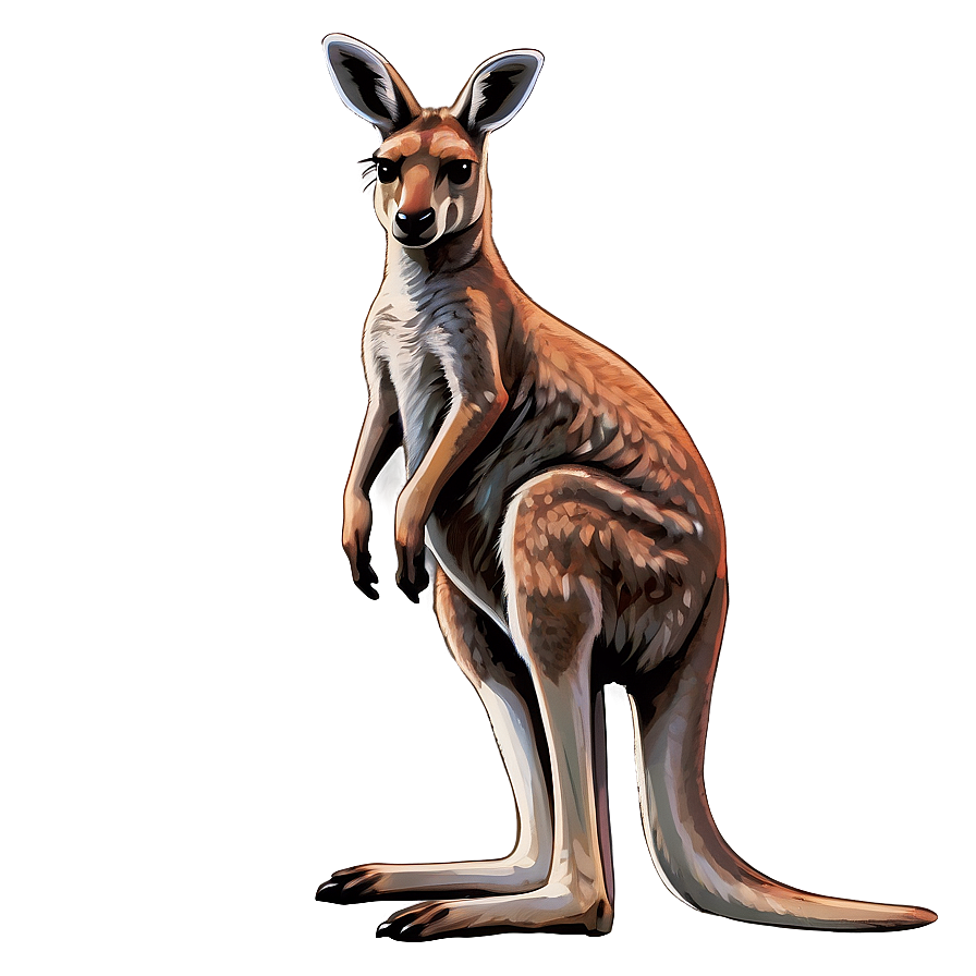 Kangaroo With Baby In Pouch Png 05212024