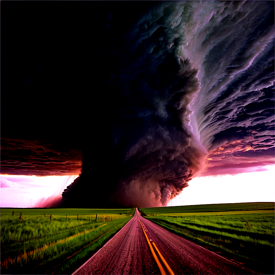 Kansas Tornado Alley Landscape Png Icf