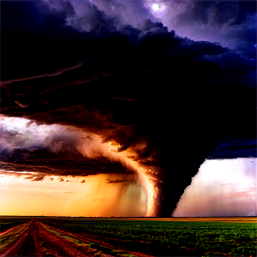 Kansas Tornado Alley Landscape Png Khm19