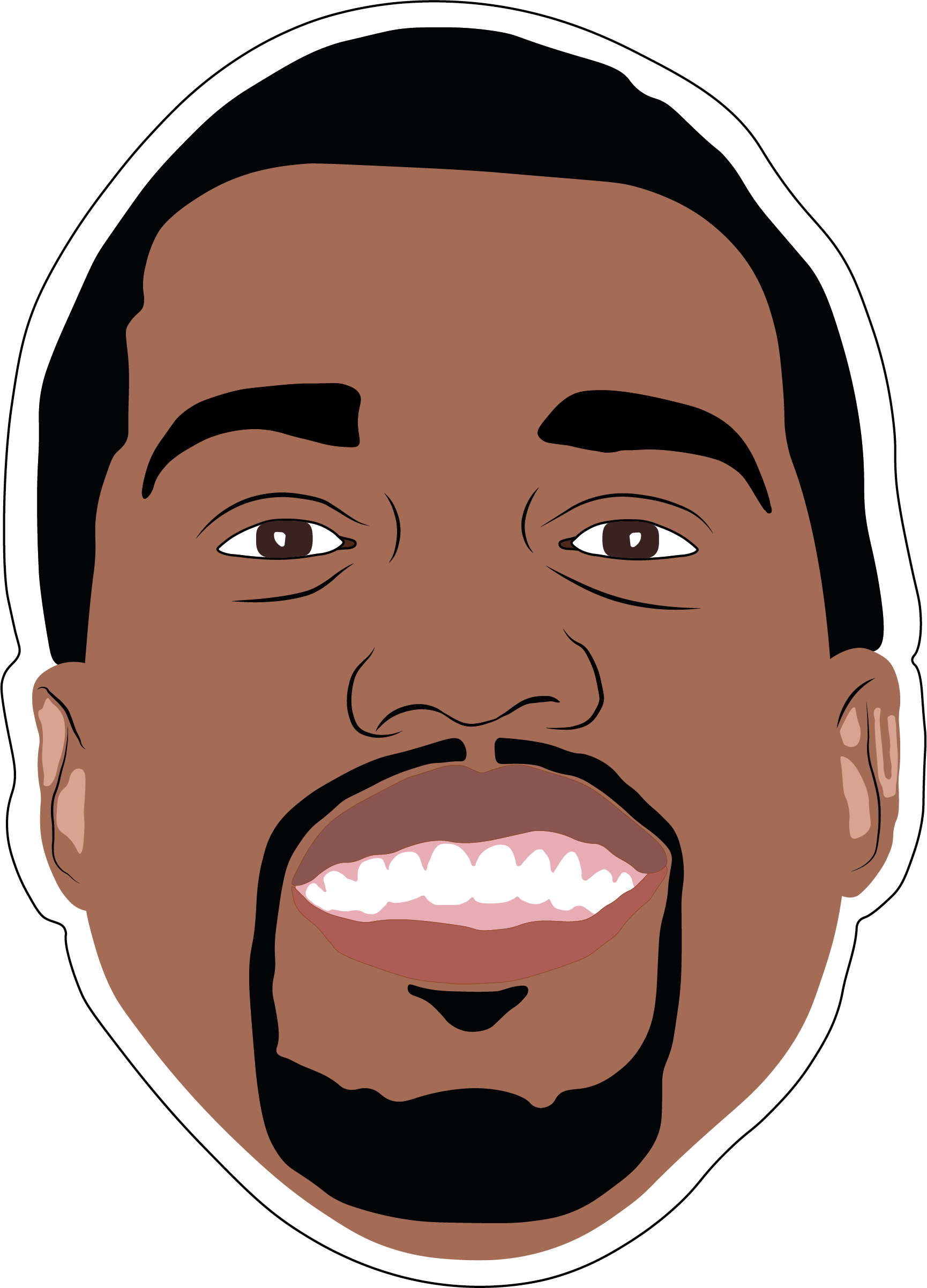 Kanye West Cartoon Portrait