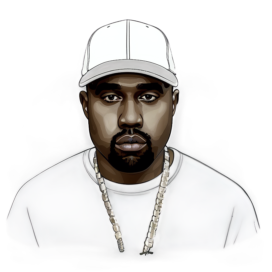 Kanye West In Hat Png 35