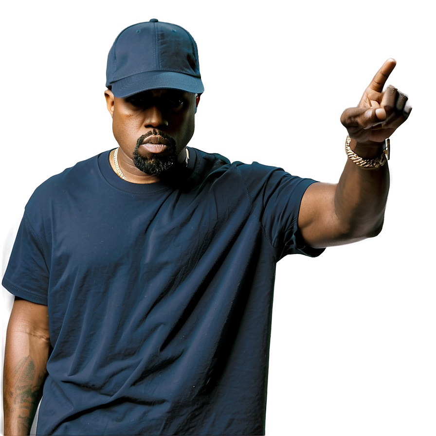 Kanye West In Hat Png Pma81