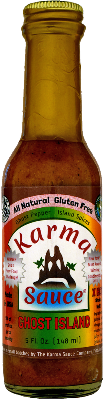 Karma Sauce Ghost Island Hot Sauce Bottle