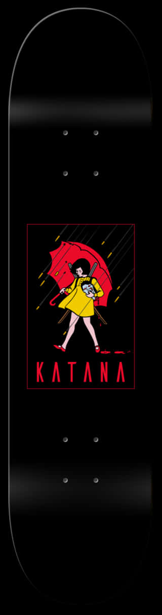 Katana Skateboard Deck Design