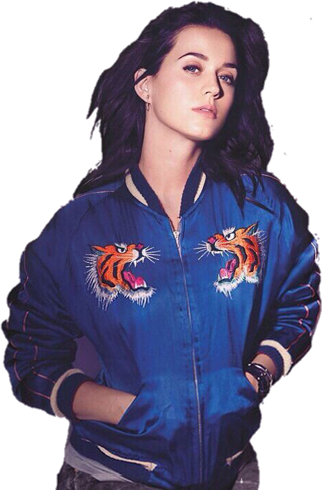 Katy Perry Blue Bomber Jacket