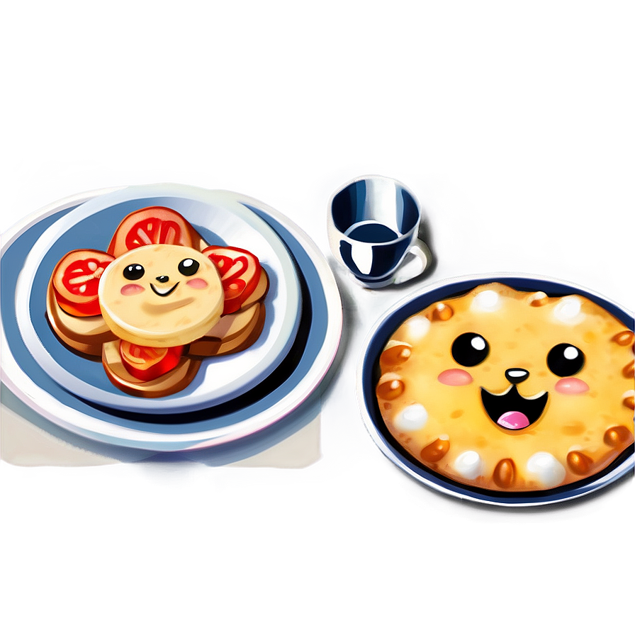 Kawaii Breakfast Food Png Lya36