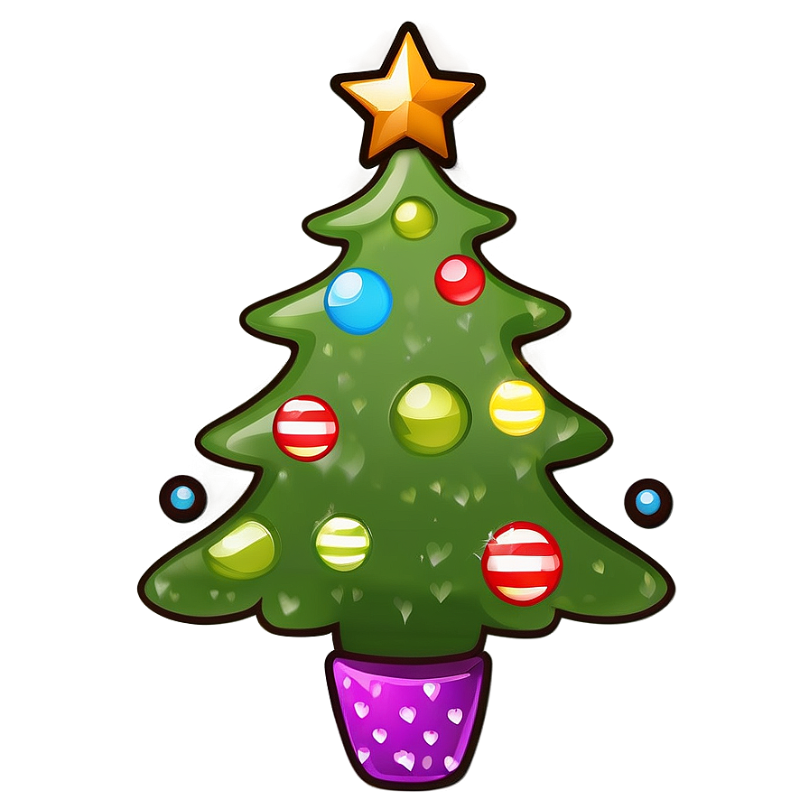 Kawaii Christmas Tree Decoration Png Ywn58