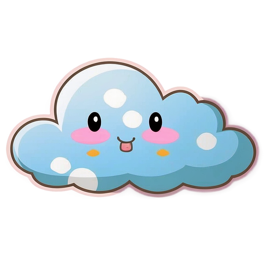 Kawaii Cloud Cartoon Png Nnw