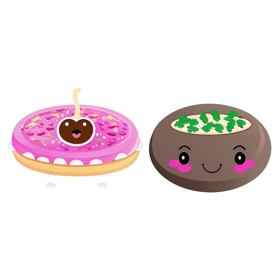 Kawaii Food Items Png 06252024