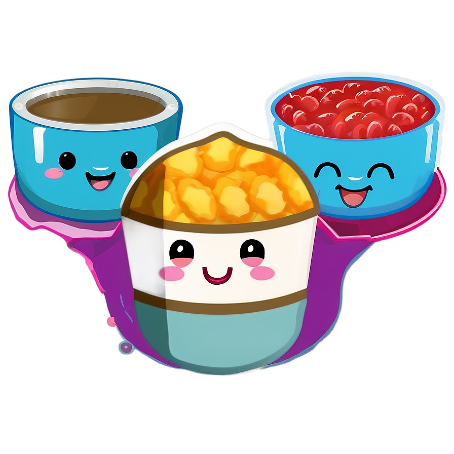 Kawaii Food Items Png 65