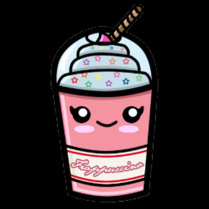 Kawaii Frappuccino Cartoon