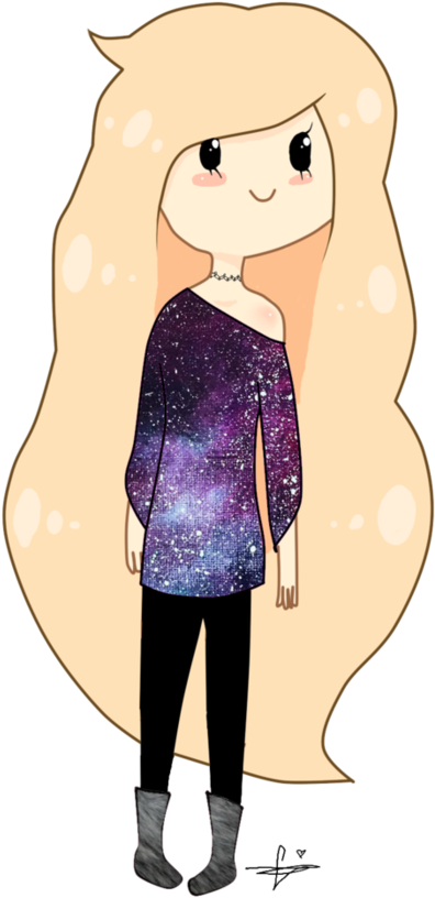 Kawaii Galaxy Sweater Girl