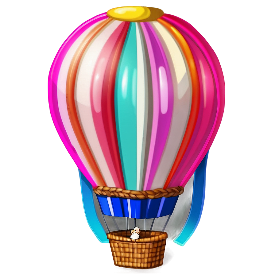 Kawaii Hot Air Balloon Png Aic