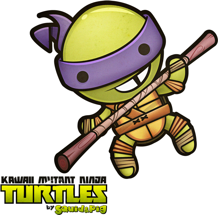 Kawaii Ninja Turtle Donatello