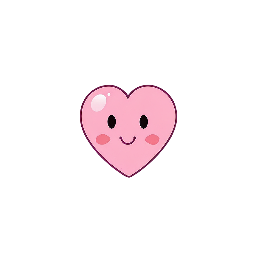 Kawaii Pink Heart Png 05062024