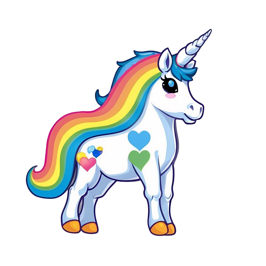 Kawaii Rainbow Unicorn Png Iqq28