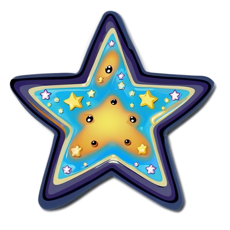 Kawaii Star Pattern Png 06132024