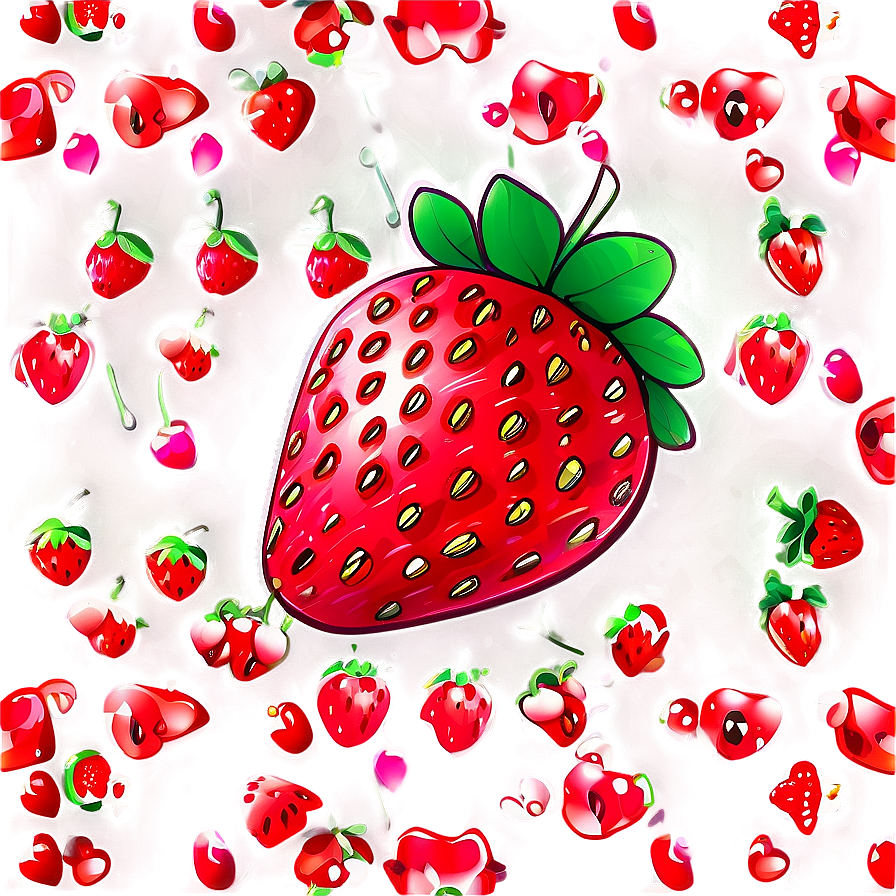 Kawaii Strawberry Art Png 67