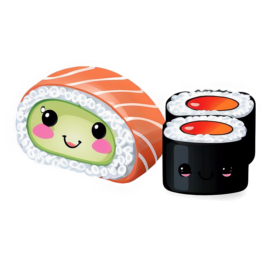 Kawaii Sushi Set Png Fyk