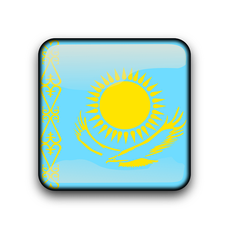 Kazakhstan National Flag Icon