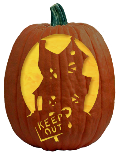 Keep Out Halloween Pumpkin Carving