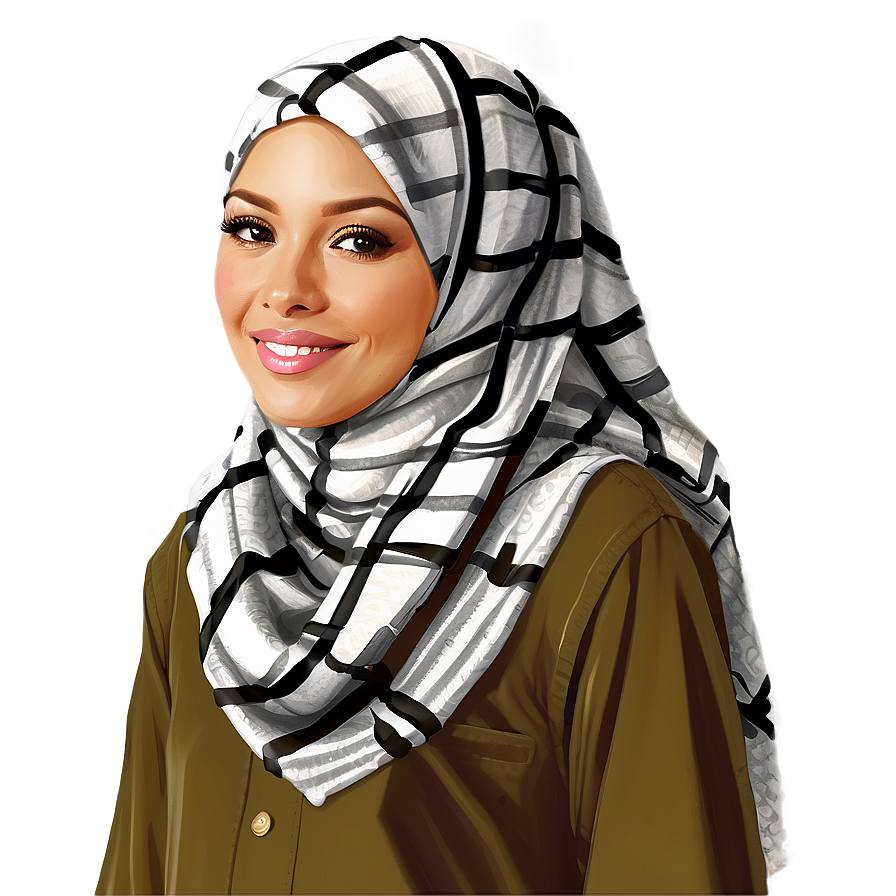 Keffiyeh Inspired Artwork Png 06272024