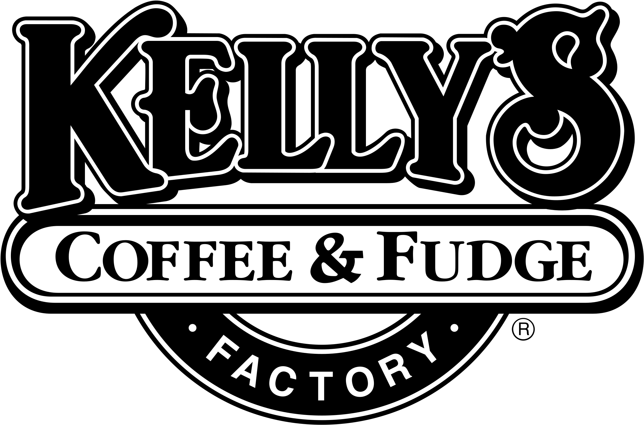 Kellys Coffee Fudge Factory Logo