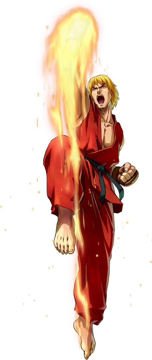 Ken Masters Shoryuken Flame