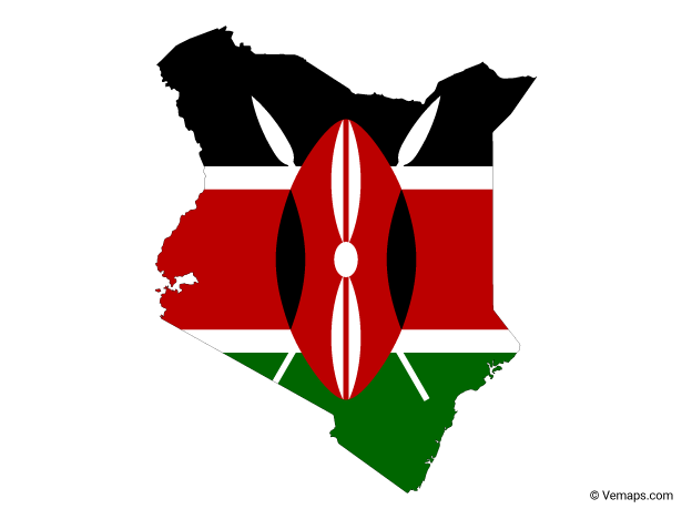 Kenya Mapand Flag Overlay