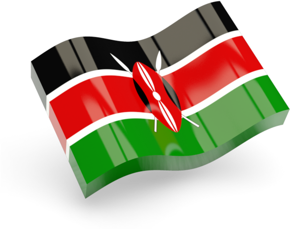 Kenyan Flag Waving