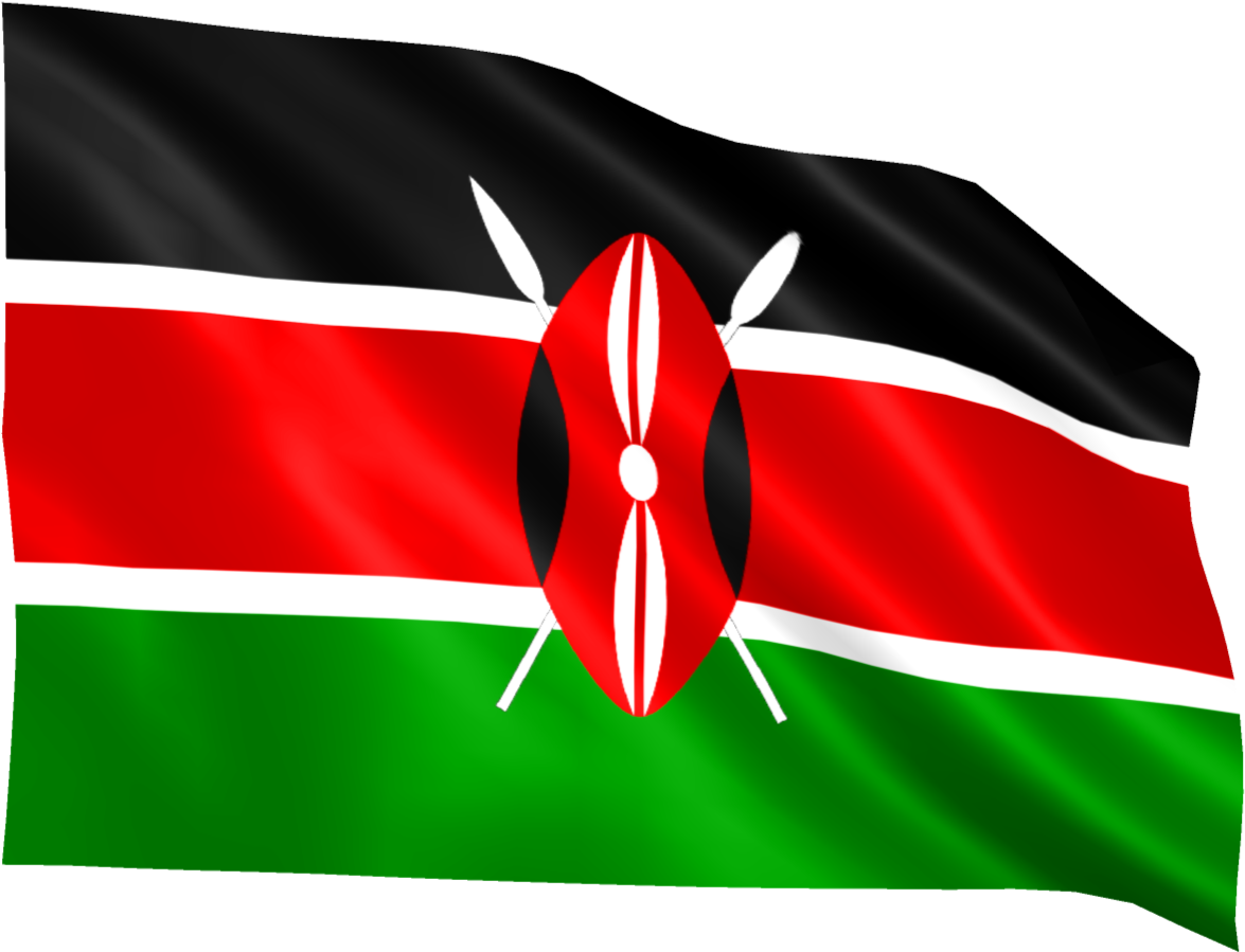 Kenyan Flag Waving