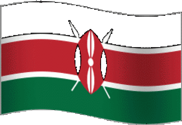 Kenyan Flag Waving