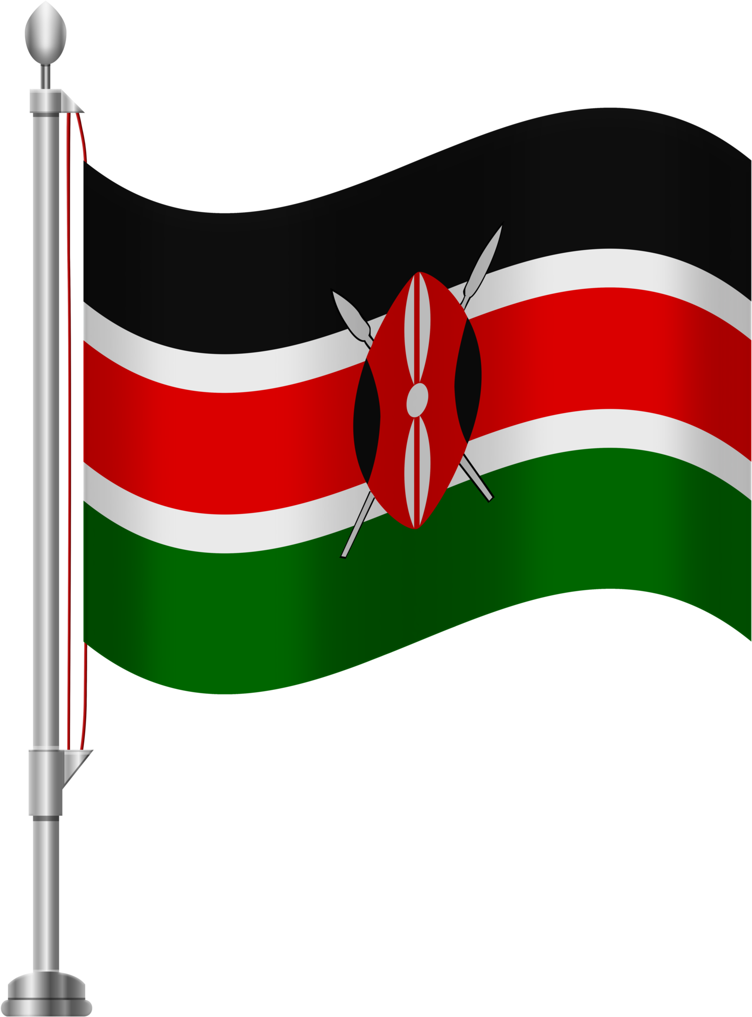 Kenyan Flagon Pole