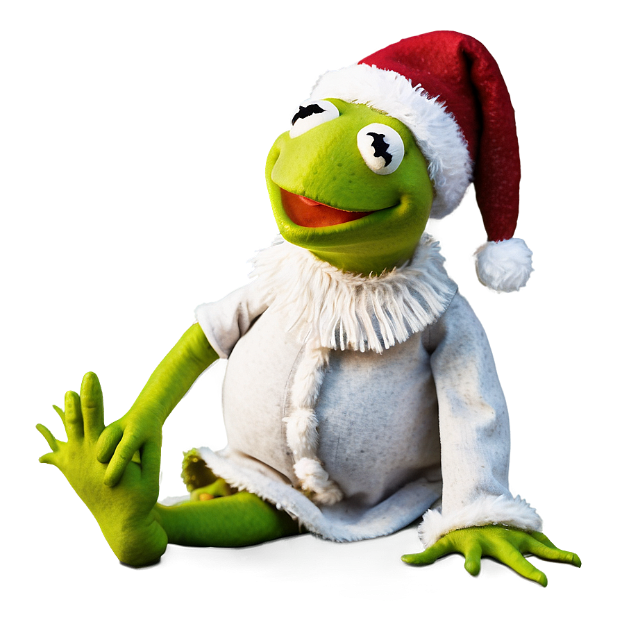 Kermit As Santa Claus Png Vov