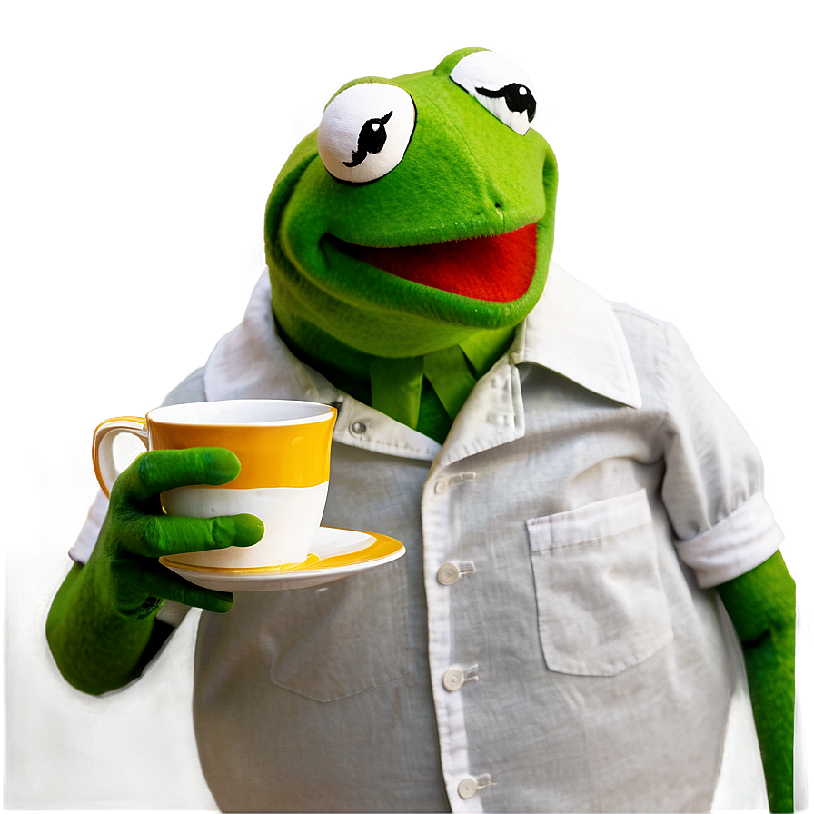 Kermit Drinking Tea Png 05232024