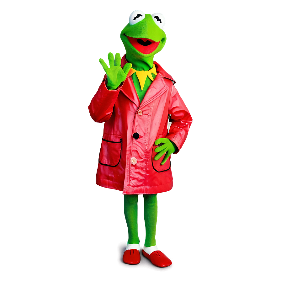 Kermit In Raincoat Png 05232024