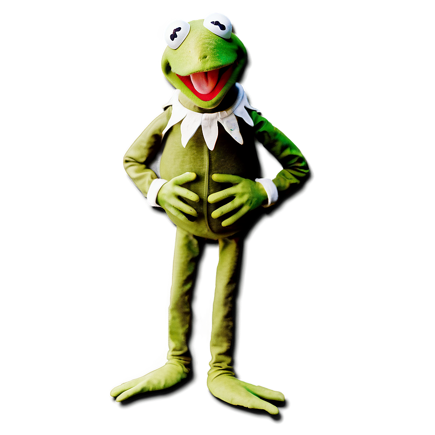 Kermit In Winter Coat Png Xel47