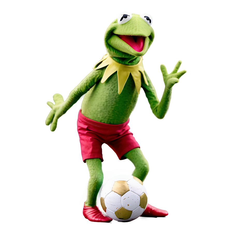 Kermit Playing Soccer Png 05232024