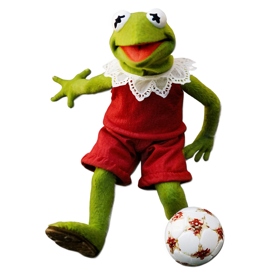 Kermit Playing Soccer Png 05232024