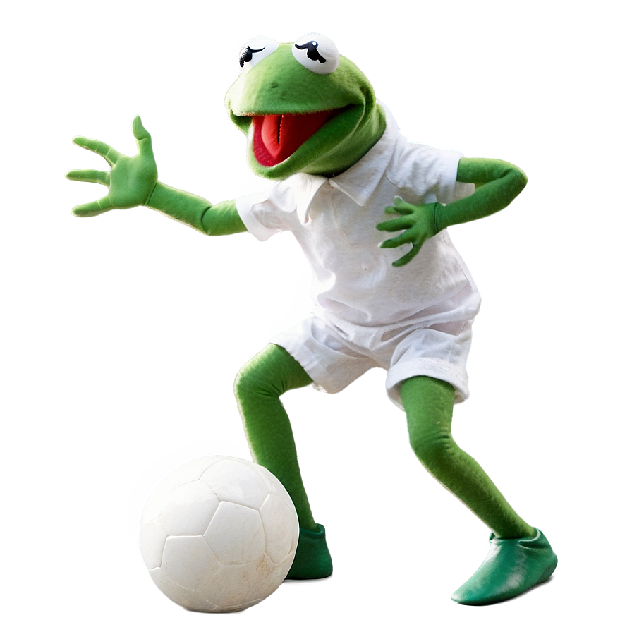 Kermit Playing Soccer Png Rrv