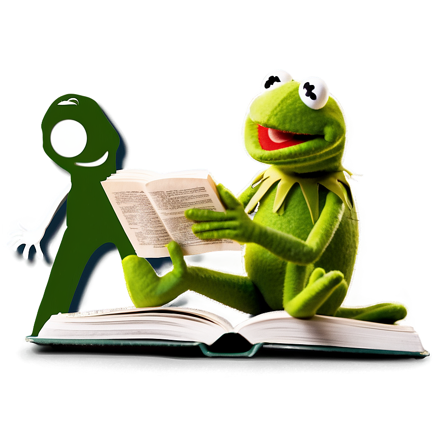 Kermit Reading Book Png Lbl21