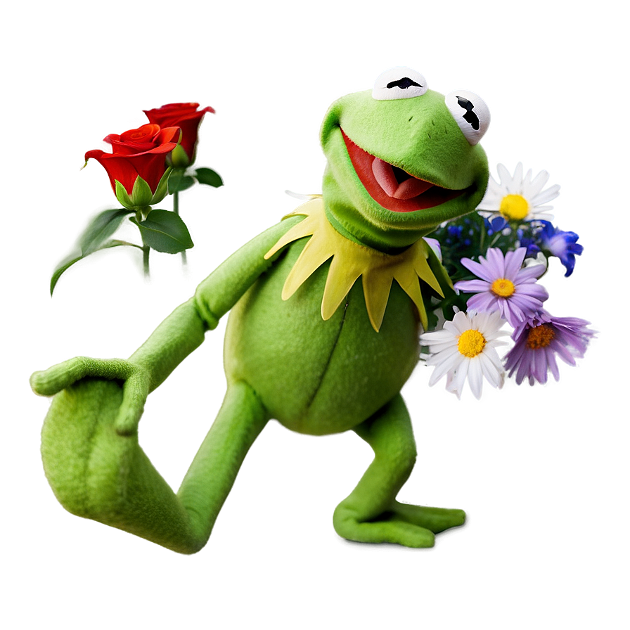 Kermit With Flowers Png 62