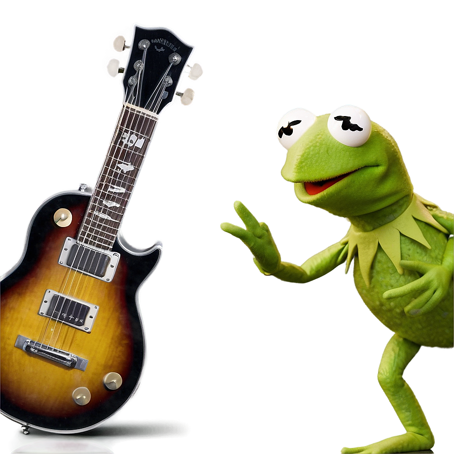 Kermit With Guitar Png Hnu