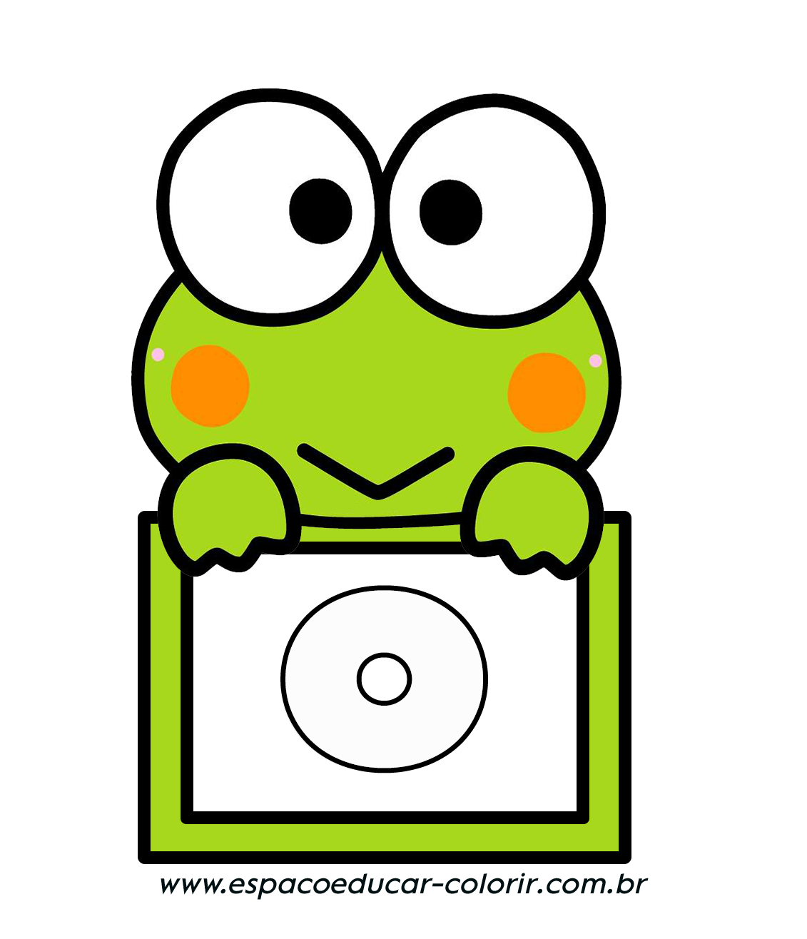 Keroppi Holding Sign Illustration