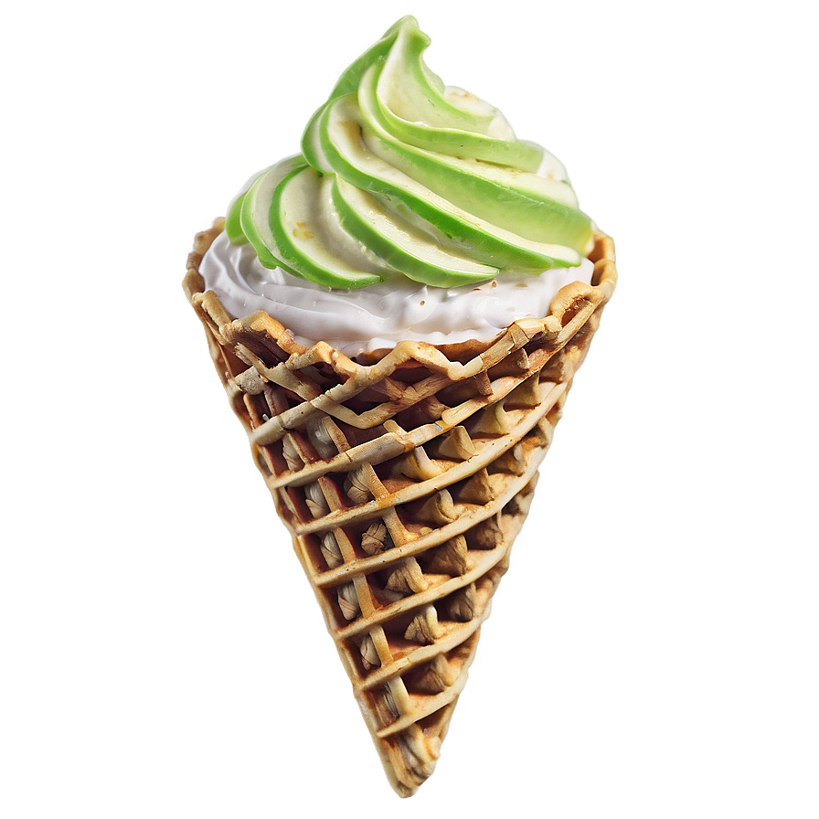 Key Lime Waffle Cone Png 92