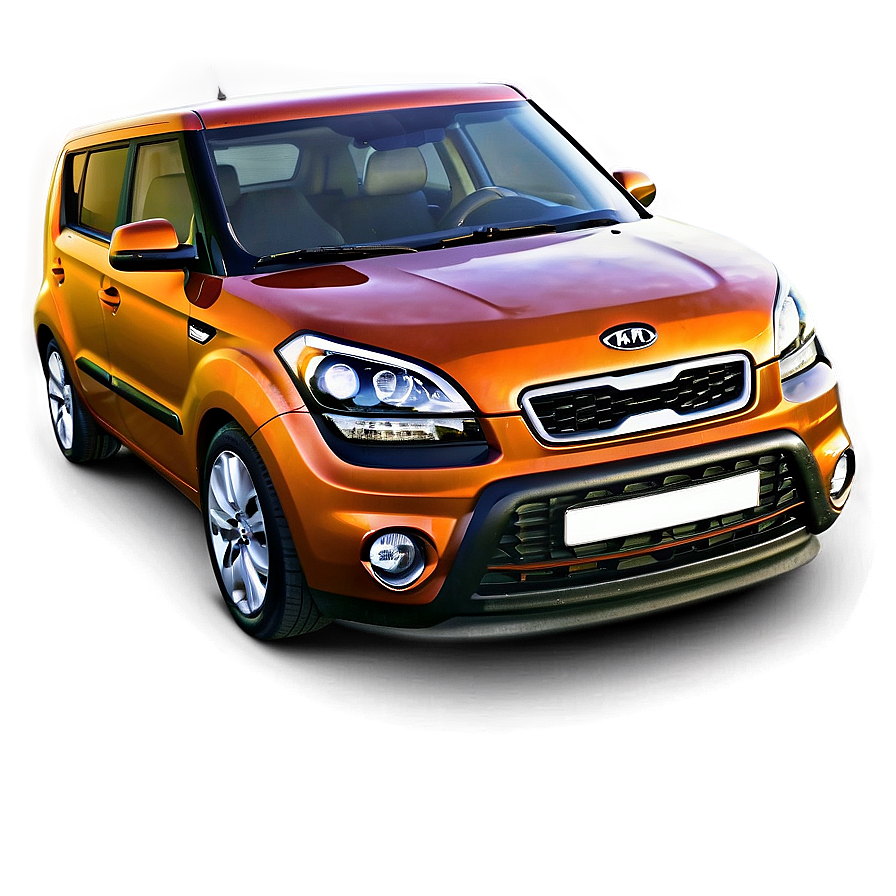 Kia Soul In Dynamic Orange Png 15