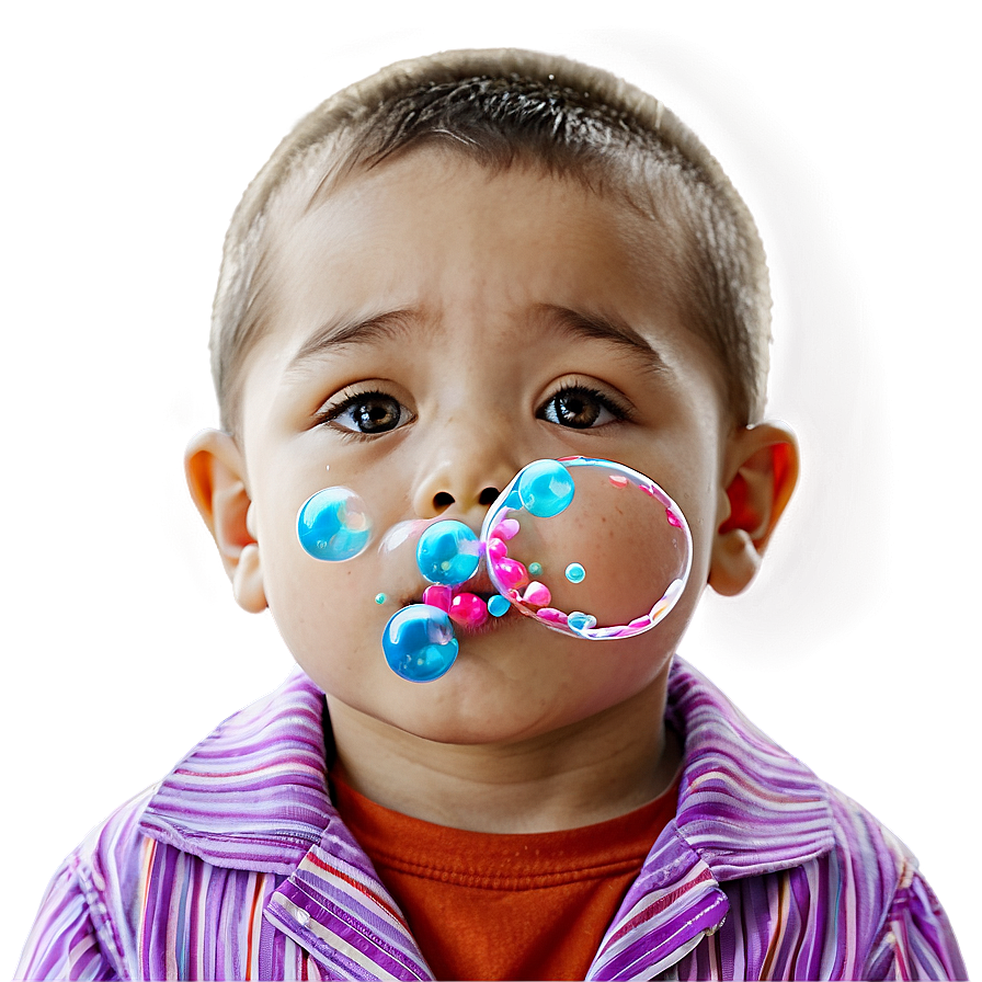 Kid Blowing Bubbles Png 05242024