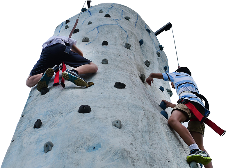 Kids Ascending Artificial Climbing Wall