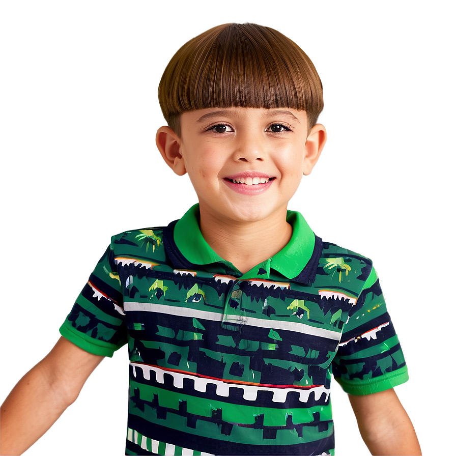 Kids Bowl Haircut Design Png 96